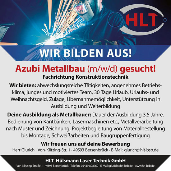 Ausbildung im Bereich Metallbau