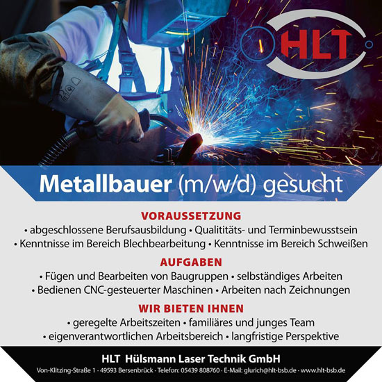 Personalsuchanzeige metallbauer