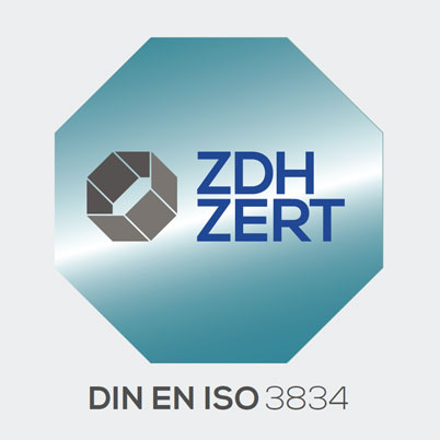 Zertifikat DIN EN 3834